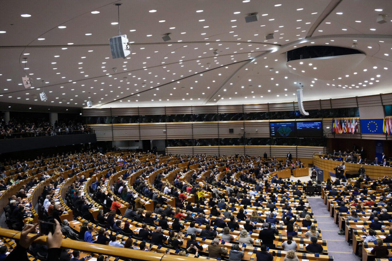 EU parliament in plenary session